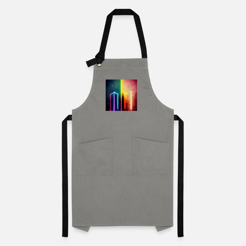 Pride Regenbogen Liebe Neonlichter Kontrastschürze