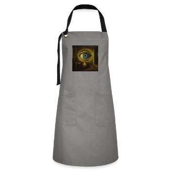 All Seeing Eye - Artisan Apron - grey/black - Front - Zoe (177cm)