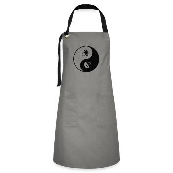 Mushroom - Artisan Apron - grey/black - Front - Zoe (177cm)