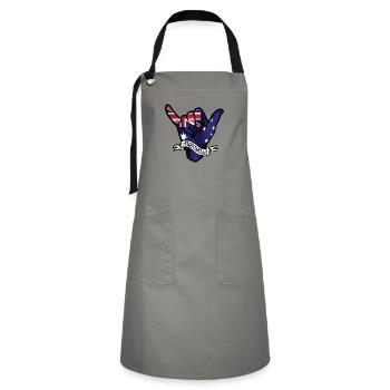 Australia Shaka - Artisan Apron - grey/black - Front - Zoe (177cm)