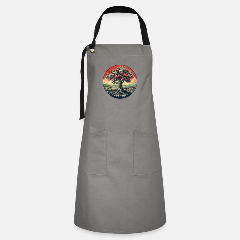 Apple tree from Eden - Artisan Apron - grey/black