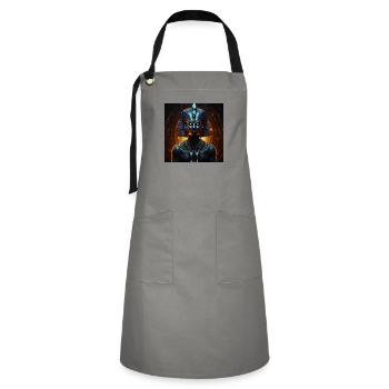 Black Pharaon - Tablier contrasté - gris/noir - Devant - Zoe (177cm)