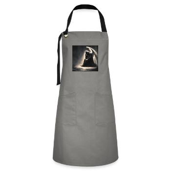Spirituality - Artisan Apron - grey/black - Front - Zoe (177cm)
