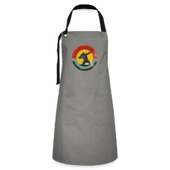 Shot Put - Artisan Apron - grey/black - Front - Zoe (177cm)