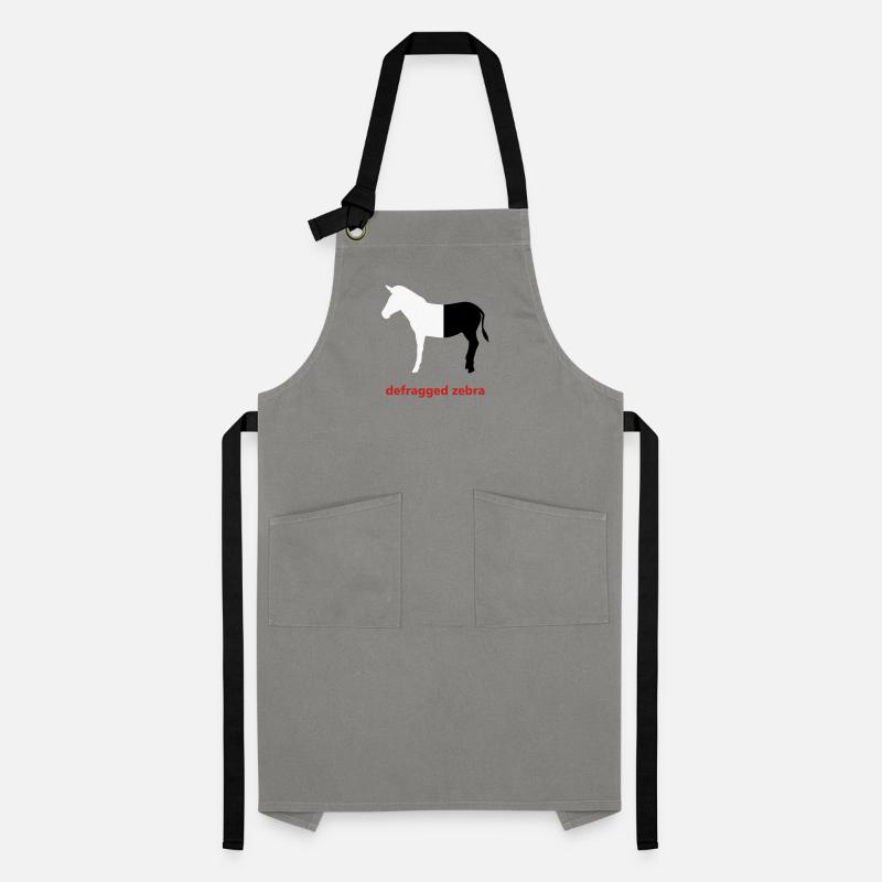 Defragged zebra Informatik Programming Geschenk Kontrastschürze