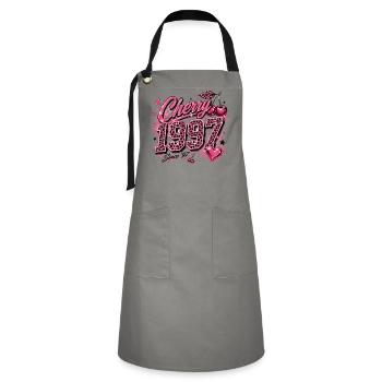 Cherry 1997 Leopard Glam - Tablier contrasté - gris/noir - Devant - Zoe (177cm)