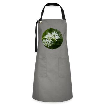 When the wild garlic blooms, it smells of leeks - Artisan Apron - grey/black - Front - Zoe (177cm)
