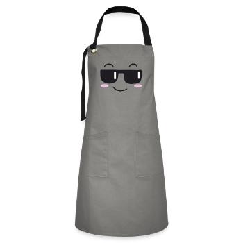 Sunglasses laugh face - Artisan Apron - grey/black - Front - Zoe (177cm)