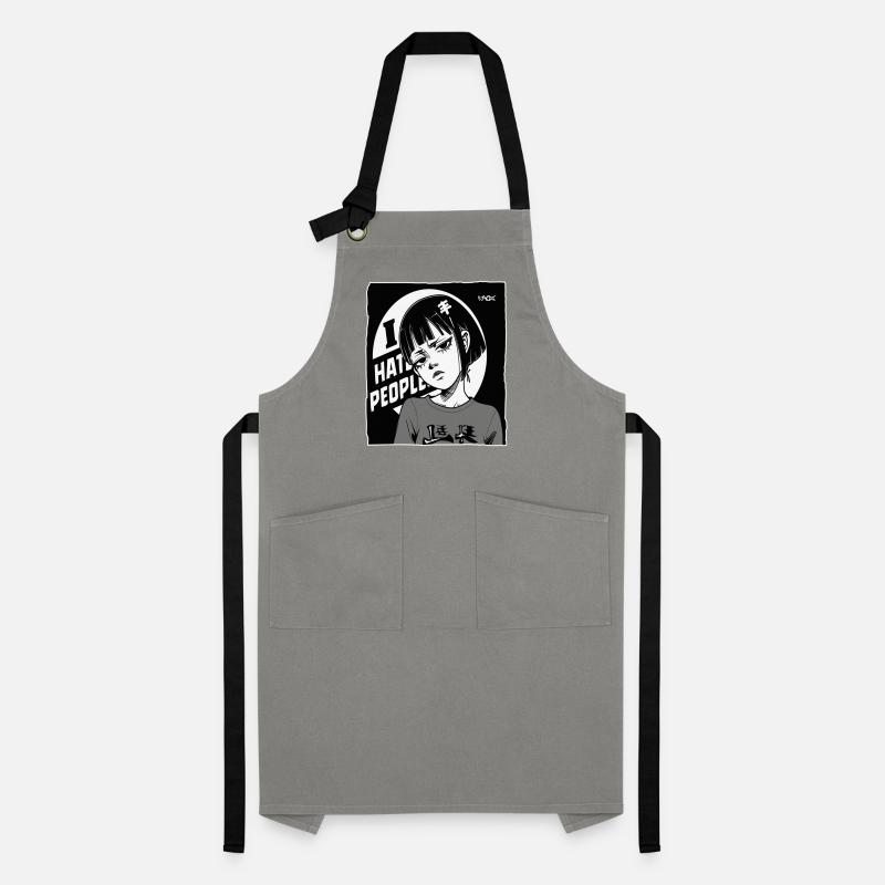 Cooles, Emo-Anime-Mädchen, Ich hasse Menschen Kontrastschürze