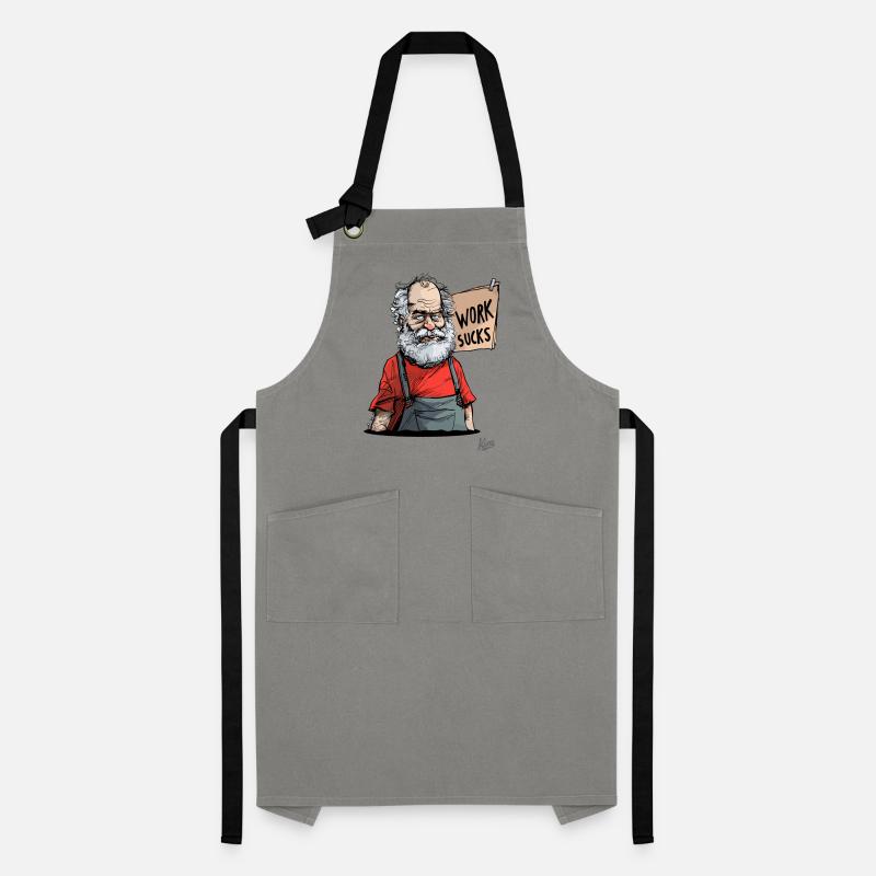 Old craftsman: Work sucks! Artisan Apron