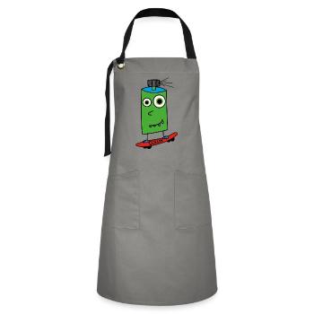 Conseil pulvérisateur - Tablier contrasté - gris/noir - Devant - Zoe (177cm)