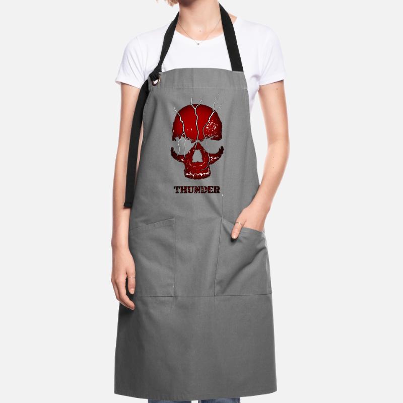 Exploding Thunder Skull Artisan Apron