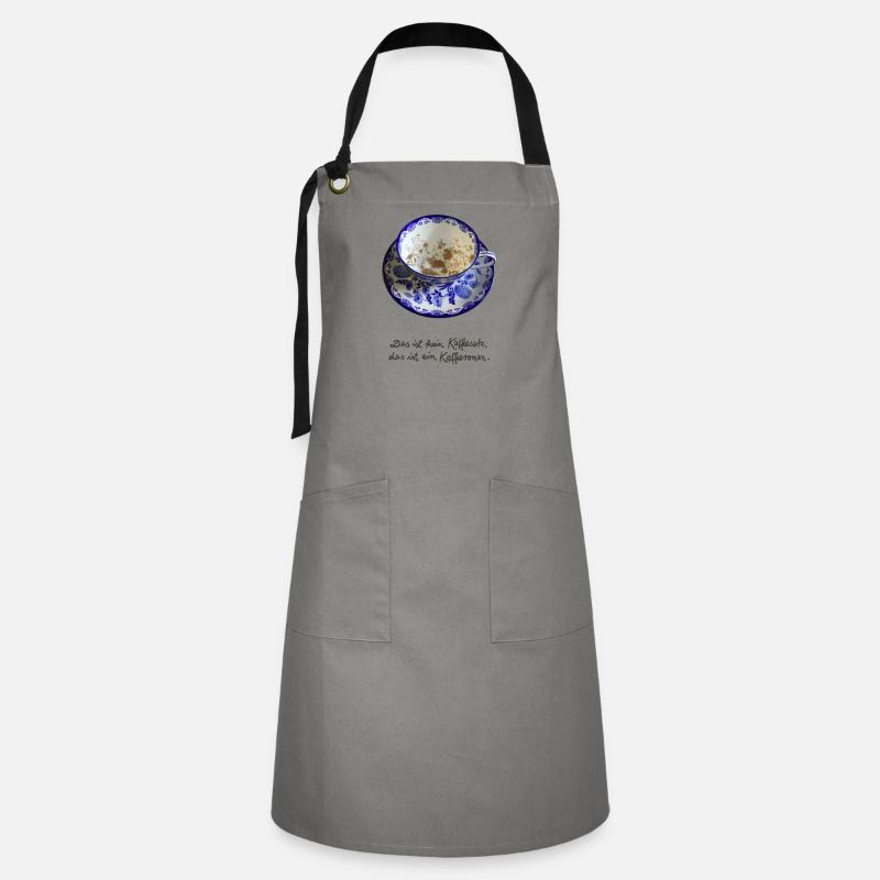 Coffee grounds - Artisan Apron - grey/black