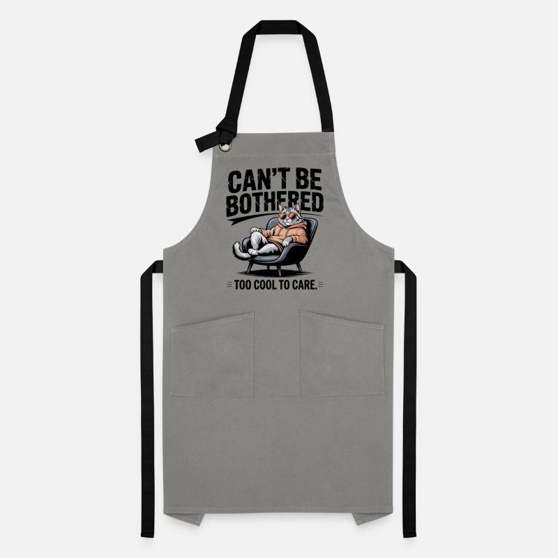 Can't Be Bothered Cat Attitude Artisan Apron
