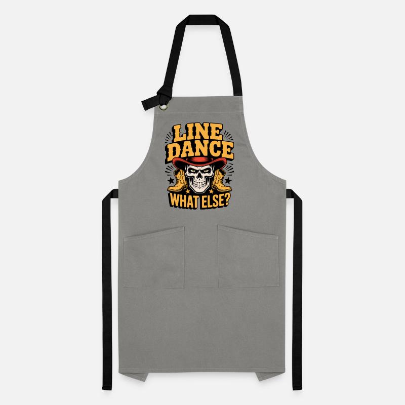 Line Dance Skull What Else Artisan Apron