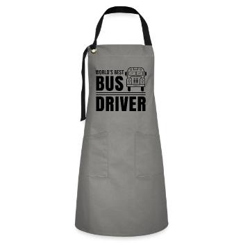 World's best bus driver profession bus driver bus - Artisan Apron - grey/black - Front - Zoe (177cm)