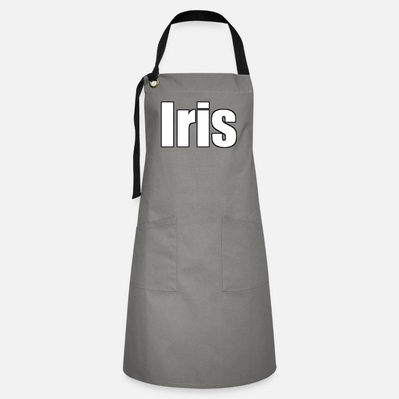 Iris - Artisan Apron - grey/black