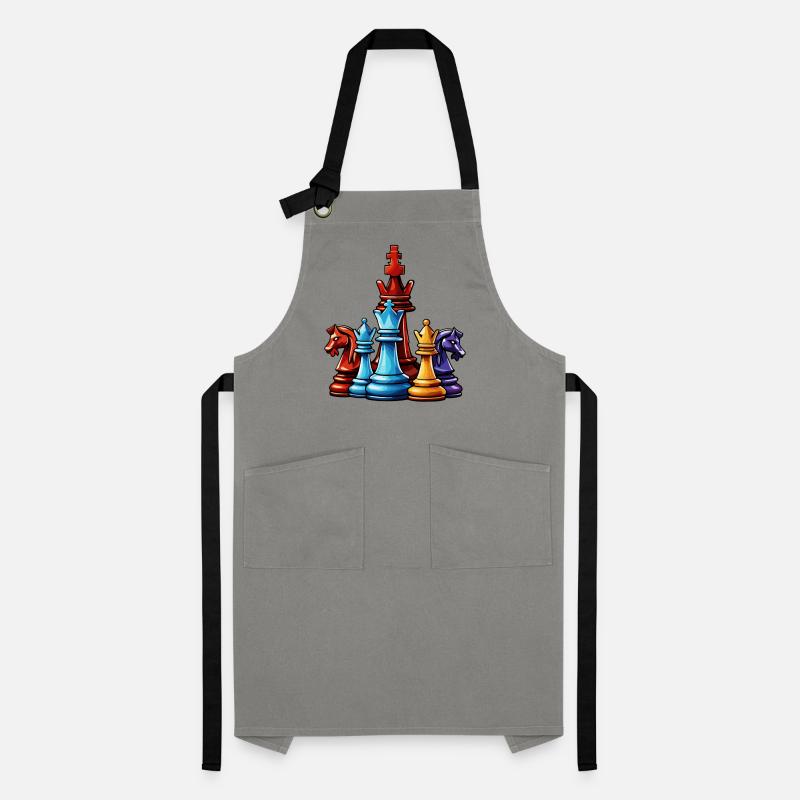 Chess / Pieces / Strategy / Brain Teaser / Nerd Artisan Apron