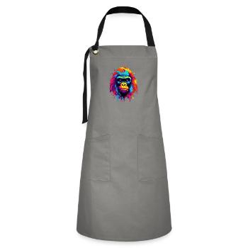 Radiant Spectrum Gorilla - Artisan Apron - grey/black - Front - Zoe (177cm)