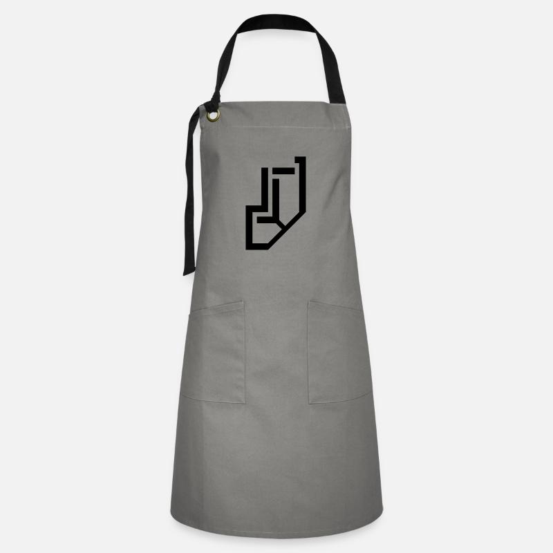 Name logo <> Lucy - Artisan Apron - grey/black