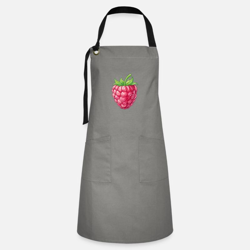 Raspberry - Artisan Apron - grey/black