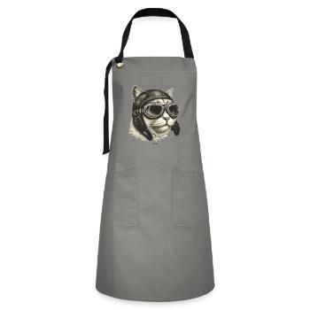 Chaviator - Artisan Apron - grey/black - Front - Zoe (177cm)