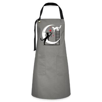 Cats - Romeo and Juliet - Artisan Apron - grey/black - Front - Zoe (177cm)