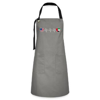 United Arab Emirates - Artisan Apron - grey/black - Front - Zoe (177cm)