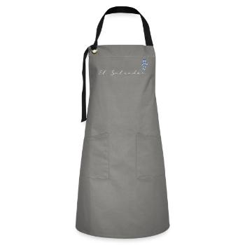 El Salvador - Artisan Apron - grey/black - Front - Zoe (177cm)