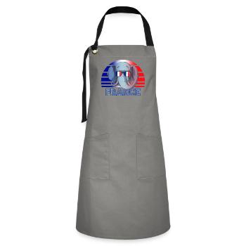 France - Artisan Apron - grey/black - Front - Zoe (177cm)