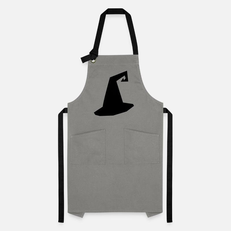 Hexenhut Silhouette Kontrastschürze