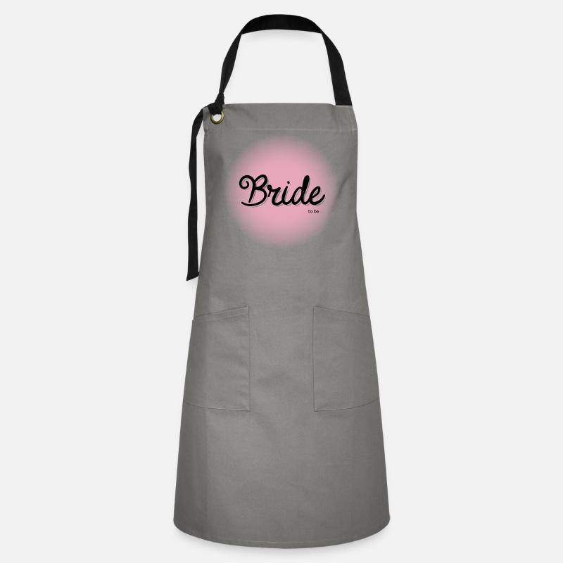 Bride to be - Artisan Apron - grey/black