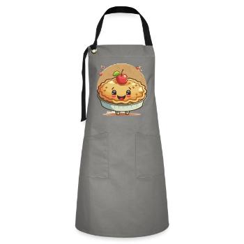 Thanksgiving Pie - Artisan Apron - grey/black - Front - Zoe (177cm)