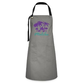 Neon Malibu Tropical Night Pure Exotic - Artisan Apron - grey/black - Front - Zoe (177cm)