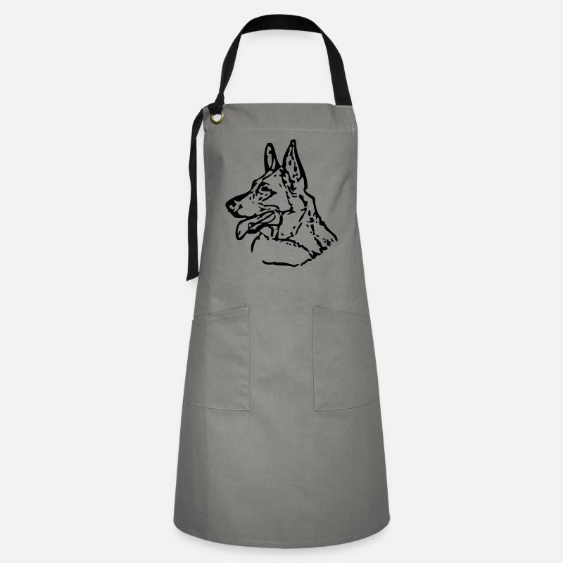 duitseherdervec02 - Artisan Apron - grey/black