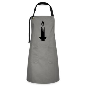 Candle Candle Holder - Artisan Apron - grey/black - Front - Zoe (177cm)