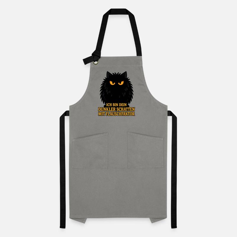 Dark shadow with fluff factor – cat Artisan Apron