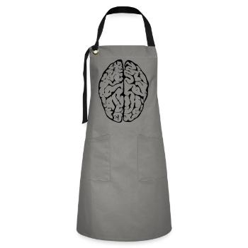 brain - Artisan Apron - grey/black - Front - Zoe (177cm)