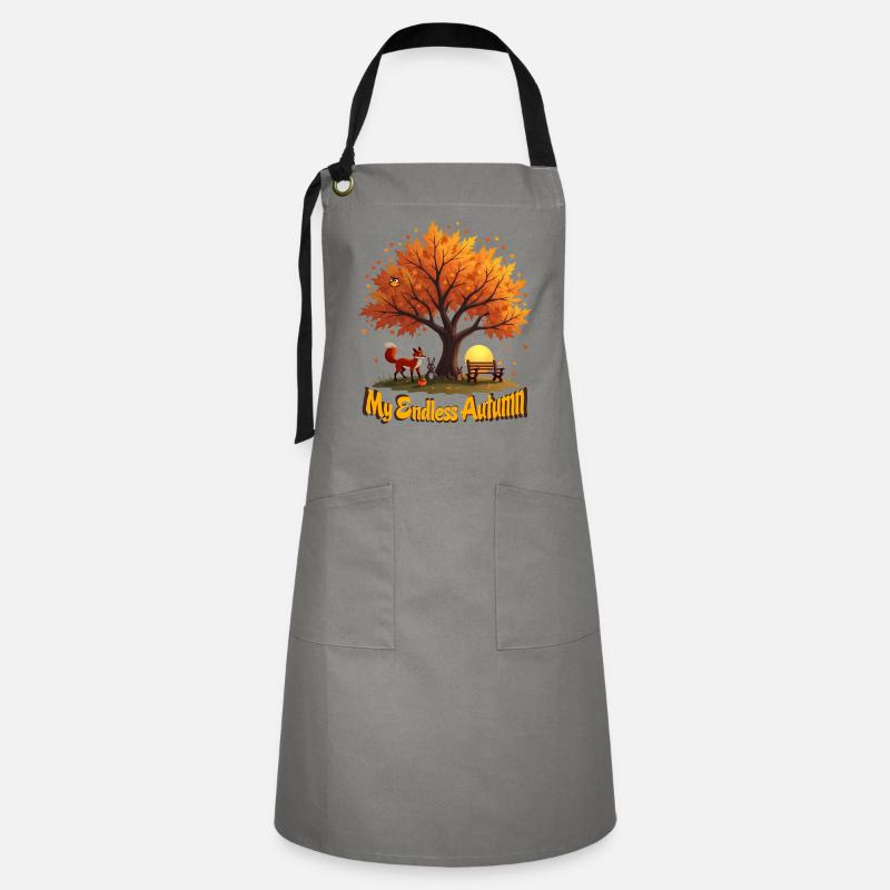My Endless Autumn - Artisan Apron - grey/black