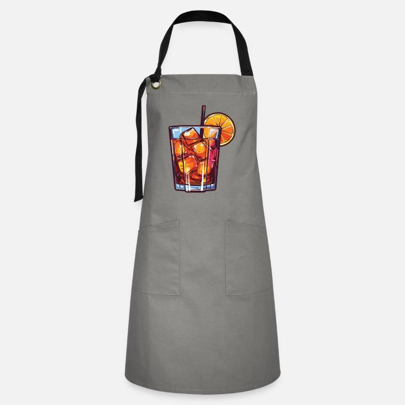Lemonade Drink - Artisan Apron - grey/black