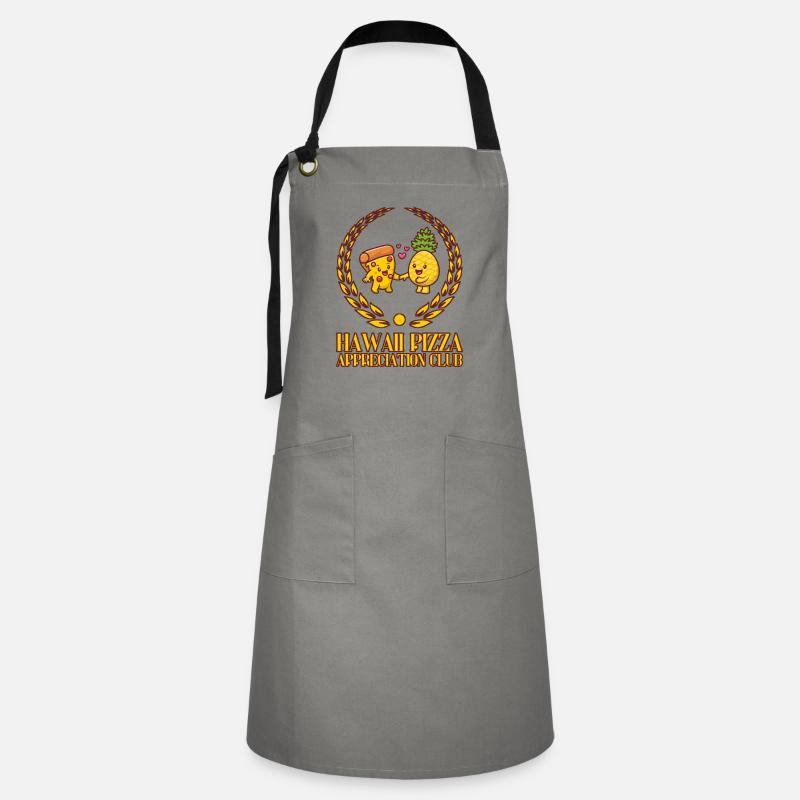 Hawaii Pizza Appreciation Club - Fun Design - Artisan Apron - grey/black