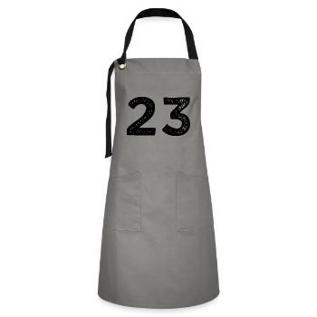 23 number jersey - Artisan Apron - grey/black - Front - Zoe (177cm)