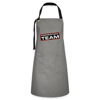 Formentera Team - Artisan Apron - grey/black - Front - Zoe (177cm)
