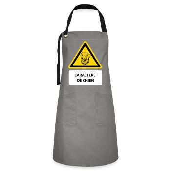 Dog character - Artisan Apron - grey/black - Front - Zoe (177cm)