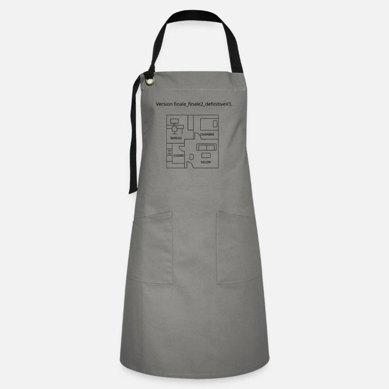 Gift idea for architect - Artisan Apron - grey/black
