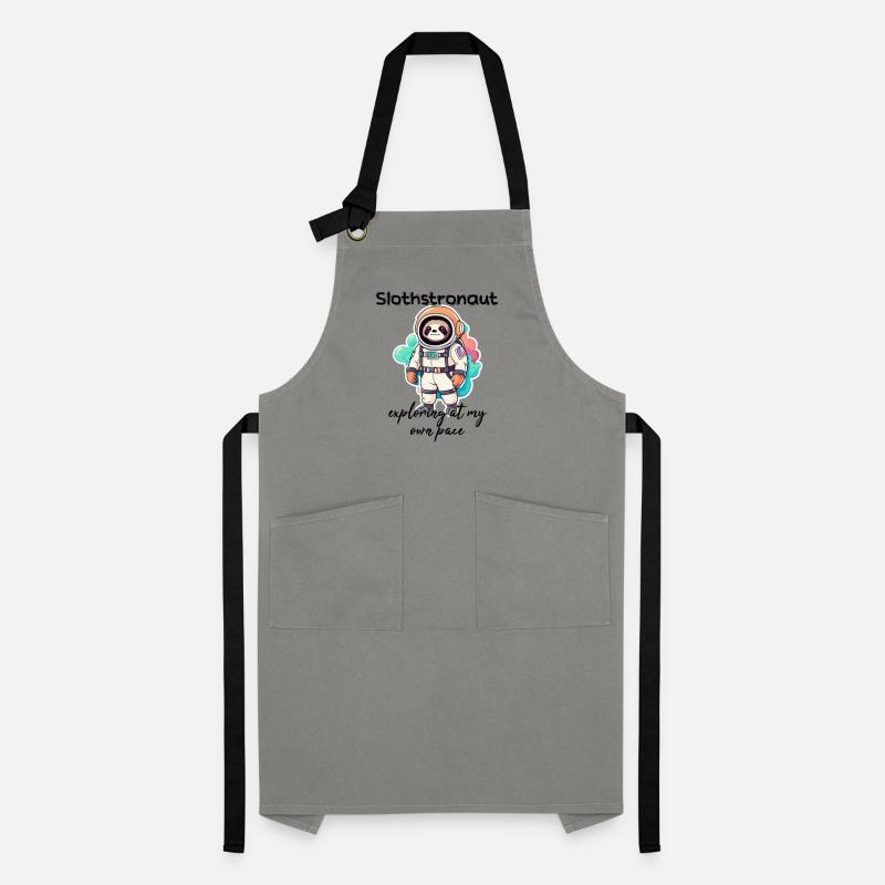 Slothstronaut Exploring At My Own Pace - Sloth Artisan Apron