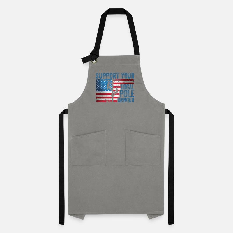 Support Your Local Pole Dancer Lineman Artisan Apron