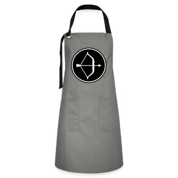 Bow and arrow - Artisan Apron - grey/black - Front - Zoe (177cm)