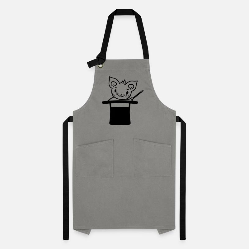 Magical Enchanted Top Hat Wizard Cat Artisan Apron