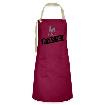 Apres SKi - Artisan Apron - burgundy / desert sand - Front - Zoe (177cm)
